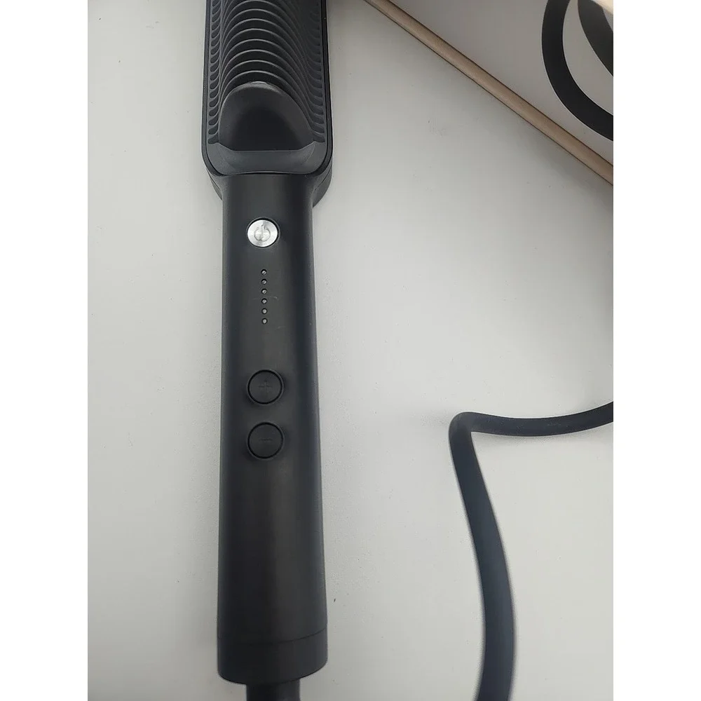 TYMO RING Hair Straightening Comb Black Pink HC100 Ceramic PTC 5 Heat Settings